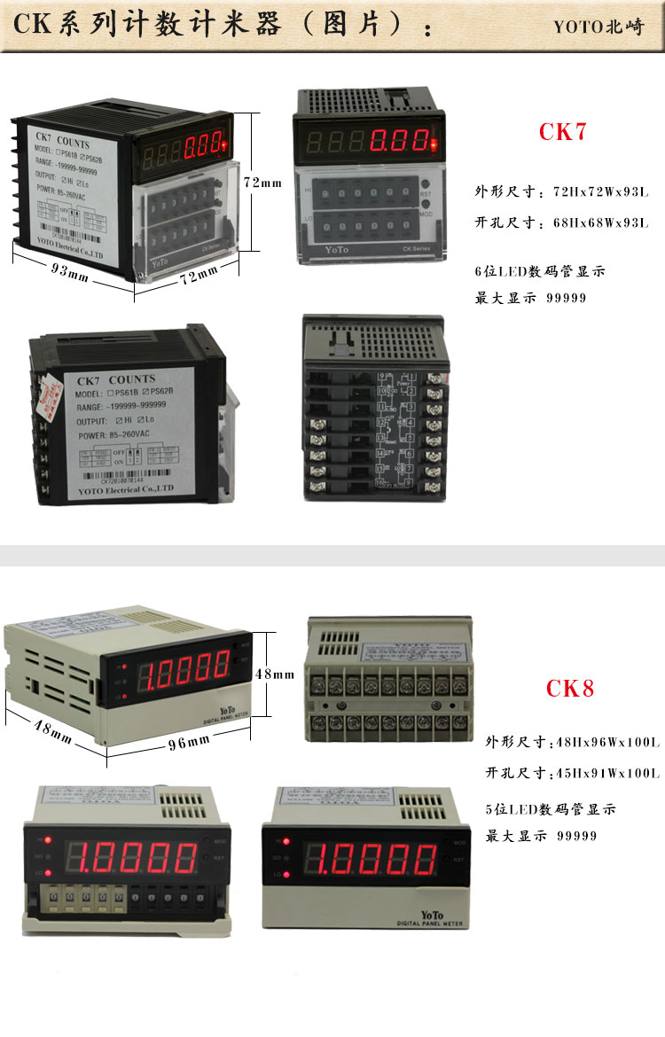 1、CK計數(shù)器計米器