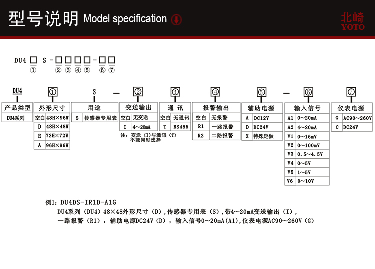 3、DU4S傳感器顯示表